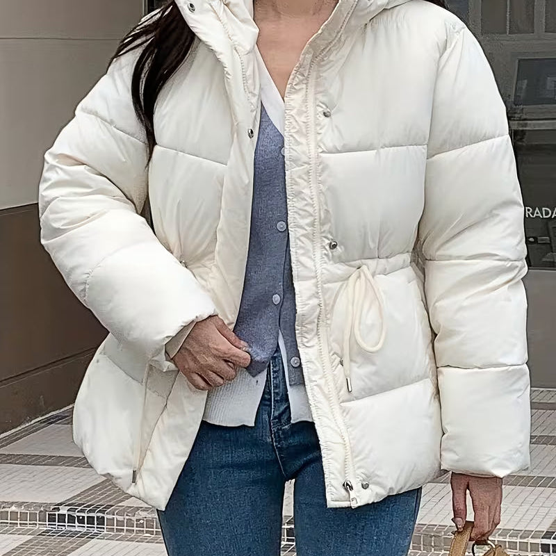 Chaqueta Carmen Oversize Acolchada con Cintura con Cordón