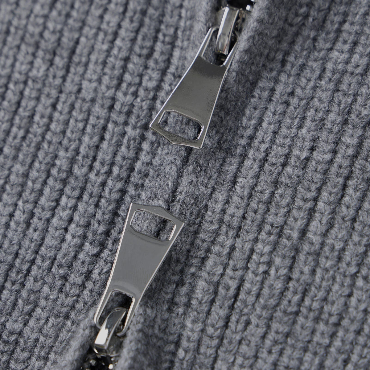 Amy Double Zip Strikcardigan