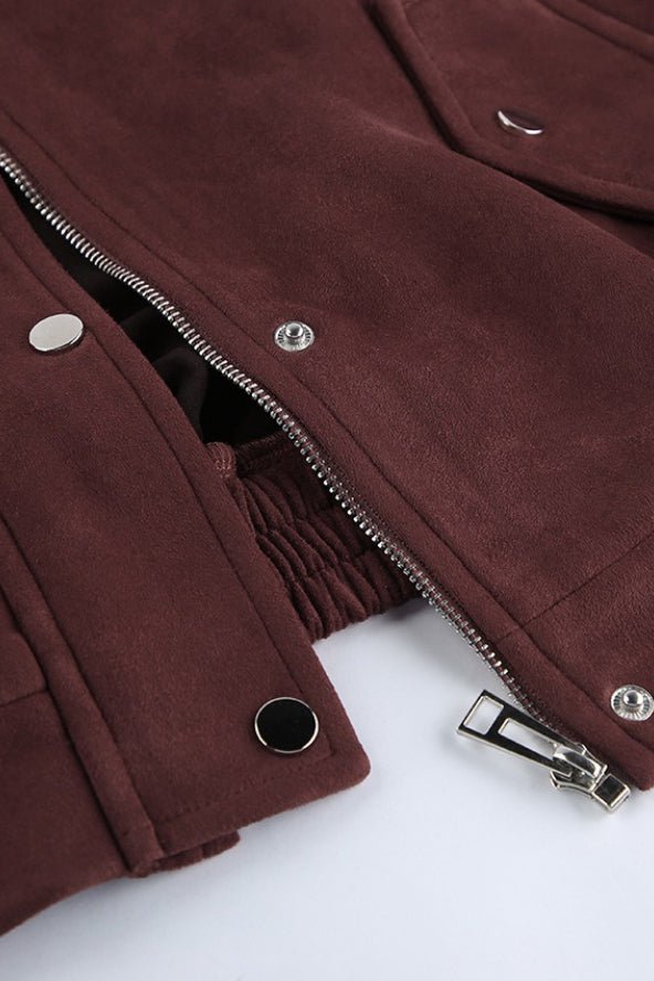 Amanda Relaxed Suede Coat