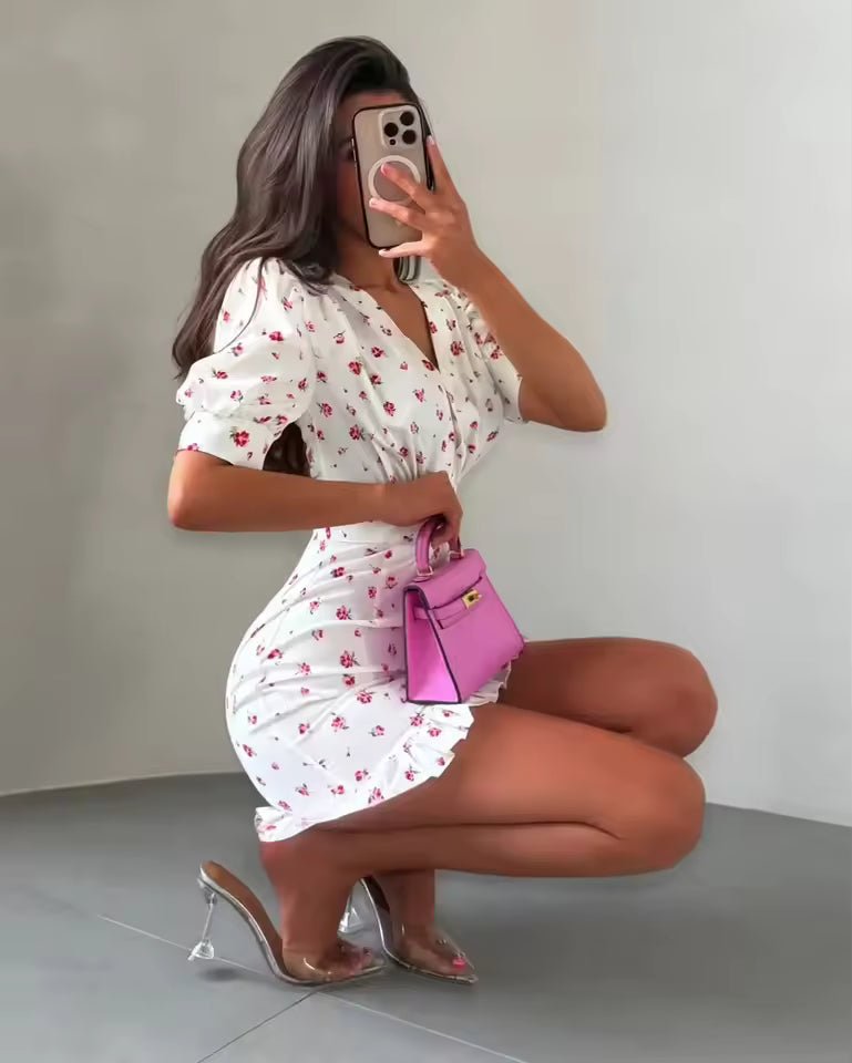 Μίνι φόρεμα Natasha με λουλούδια