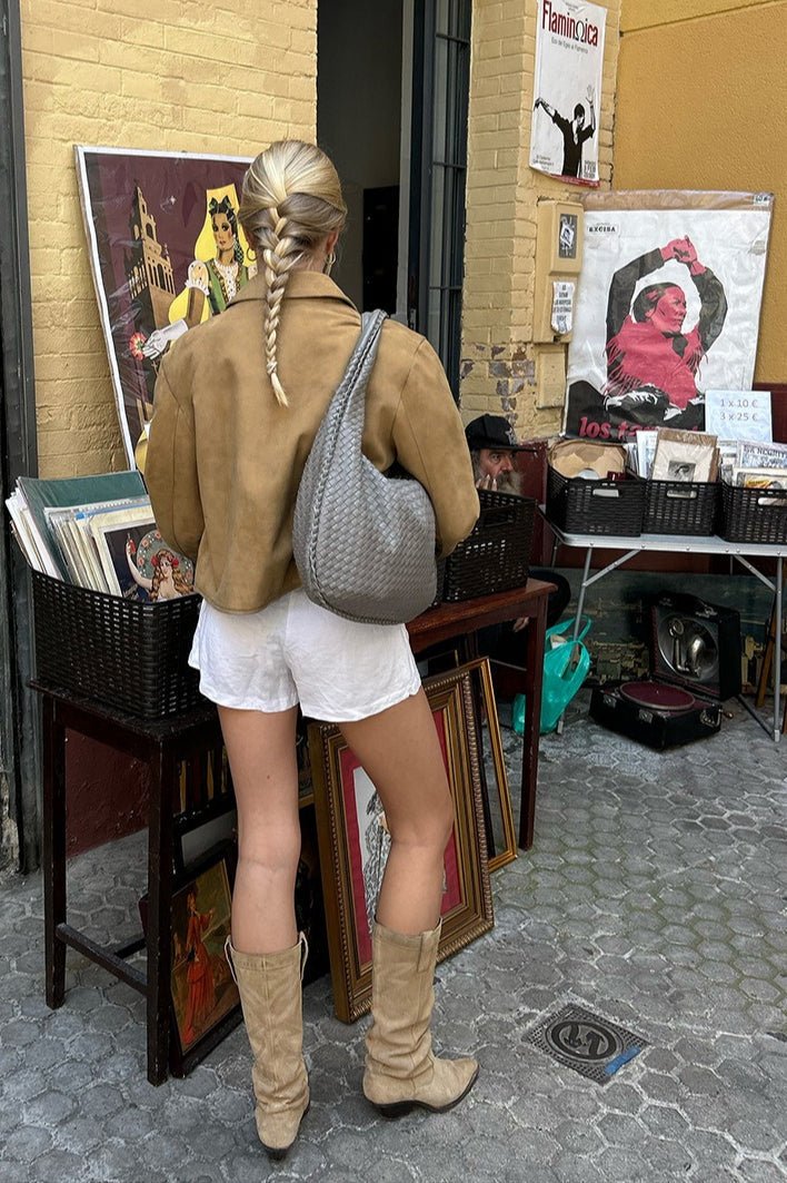 Veste courte Nika en faux daim