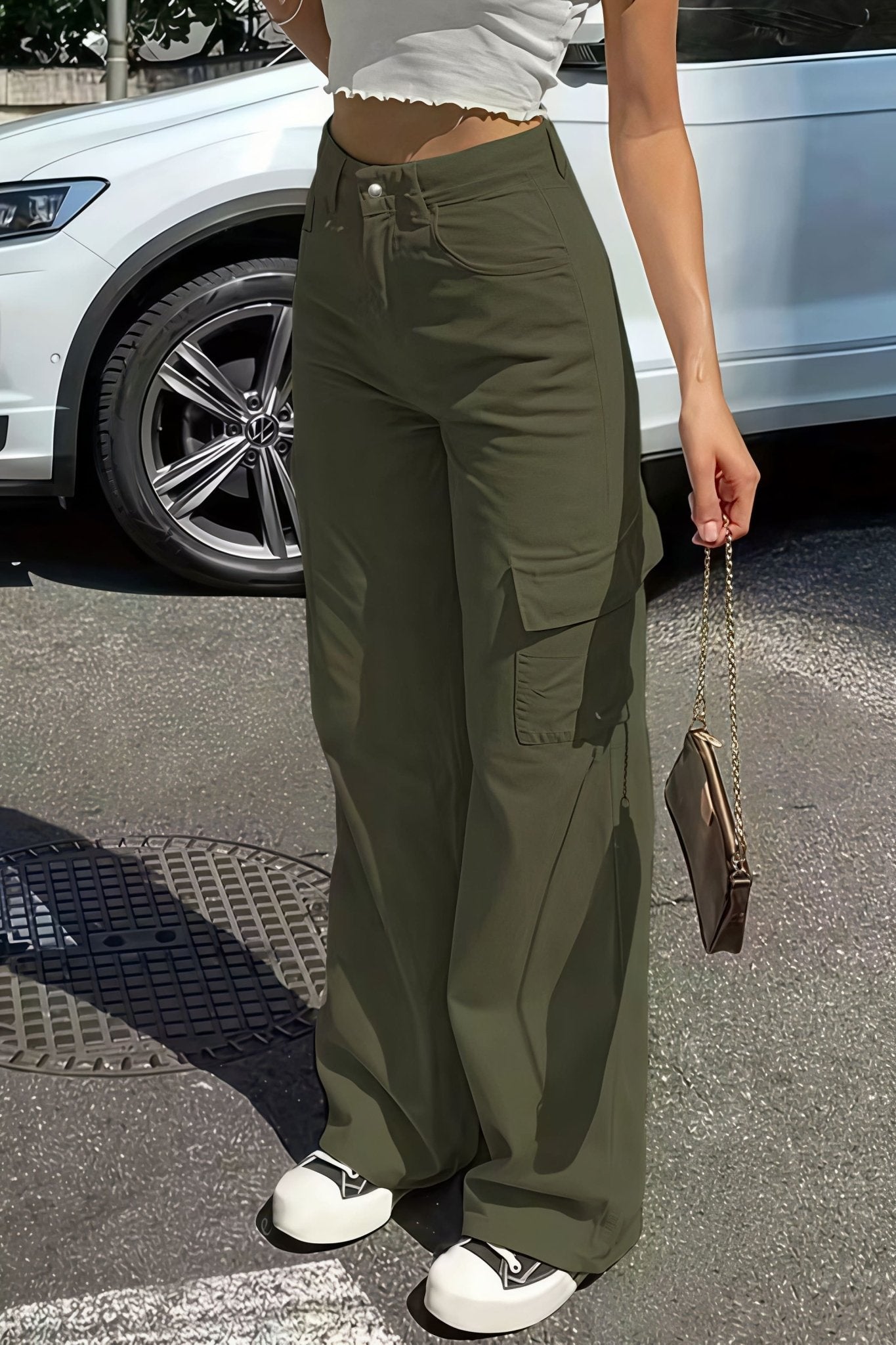 Sara Pocket Cargo Straight Pants