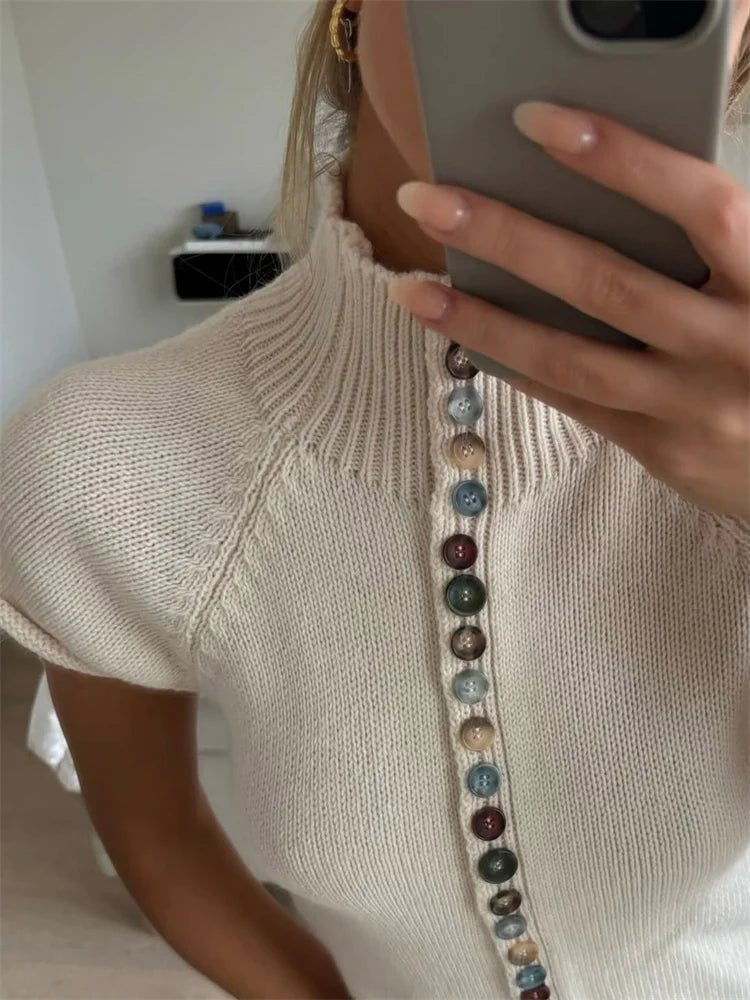 Cardigan lavorato a maglia a coste Natalie