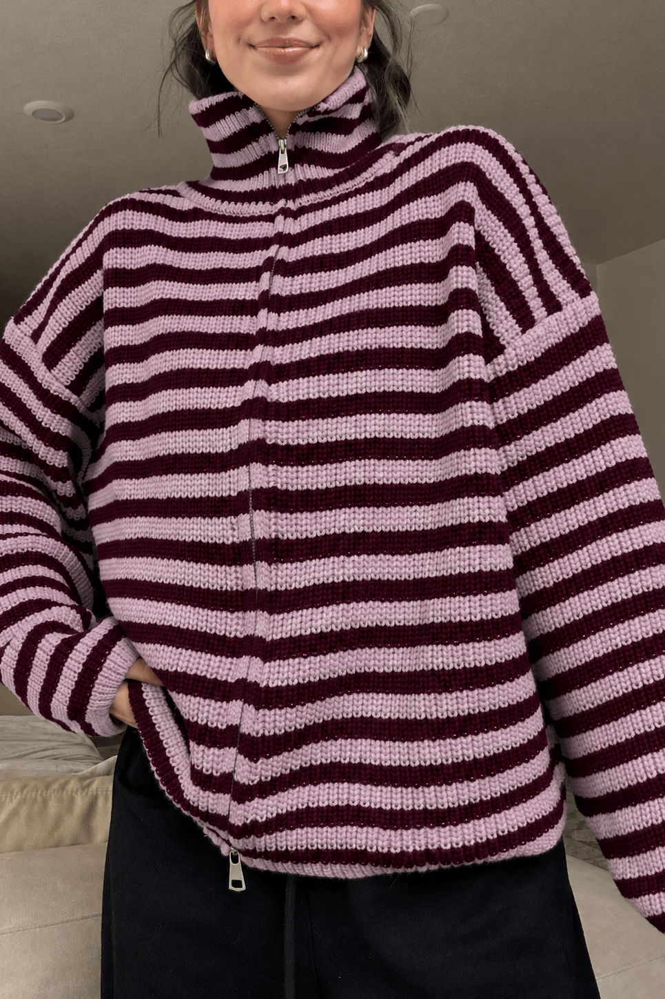 ZEYA - Adinda Knit Zip Sweater