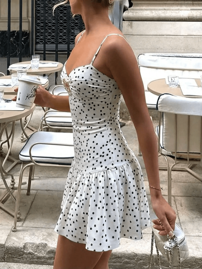 ZEYA - Ahanda Polka Dot Mini Dress