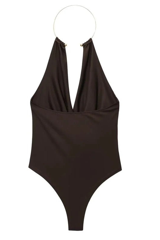 ZEYA - Alessi Backless Draped Bodysuit
