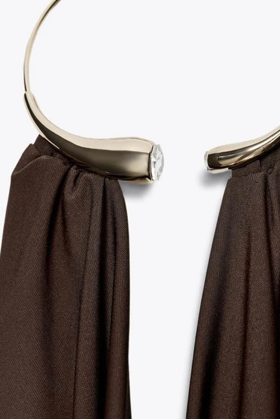 ZEYA - Alessi Backless Draped Bodysuit