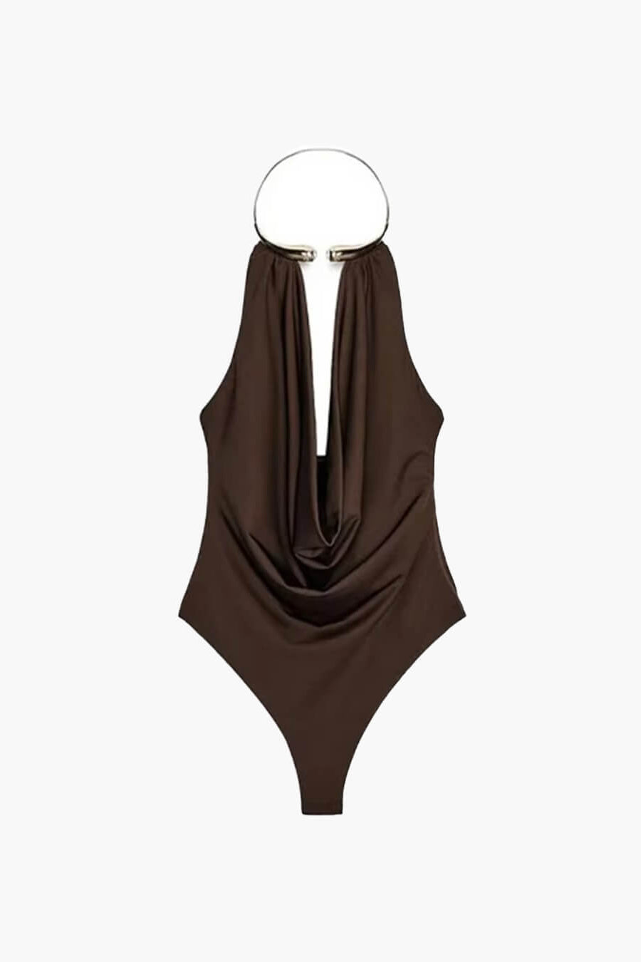 ZEYA - Alessi Backless Draped Bodysuit