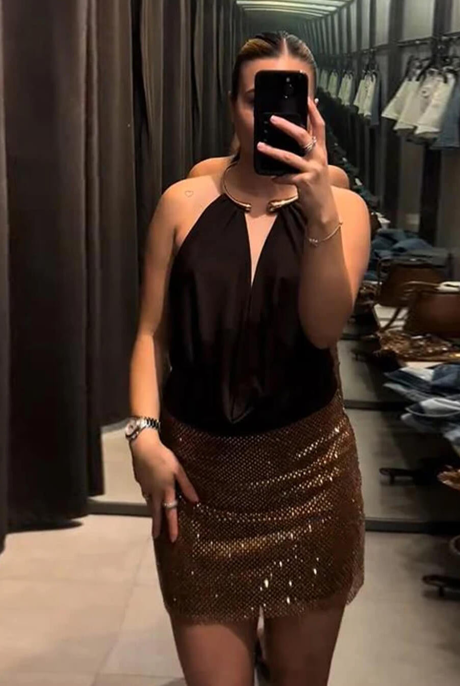 ZEYA - Alessi Backless Draped Bodysuit