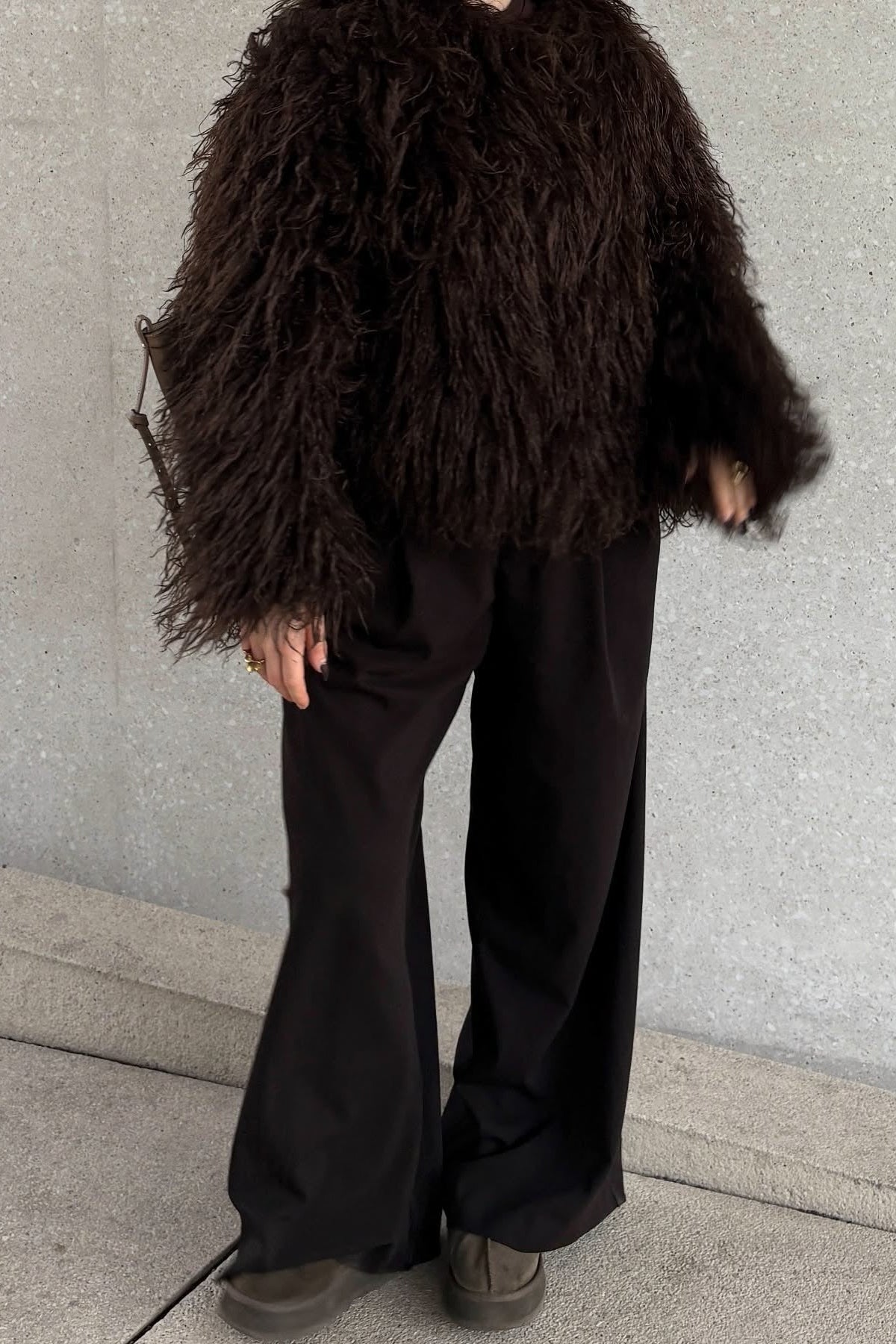 ZEYA - Almira Fuzzy Faux Fur Coat