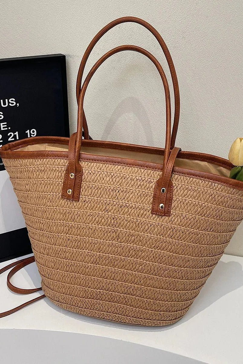 ZEYA - Aneyla Forest Woven Single-Shoulder Tote
