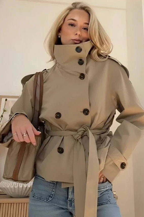 ZEYA - Anna Belted Short Trench Coat