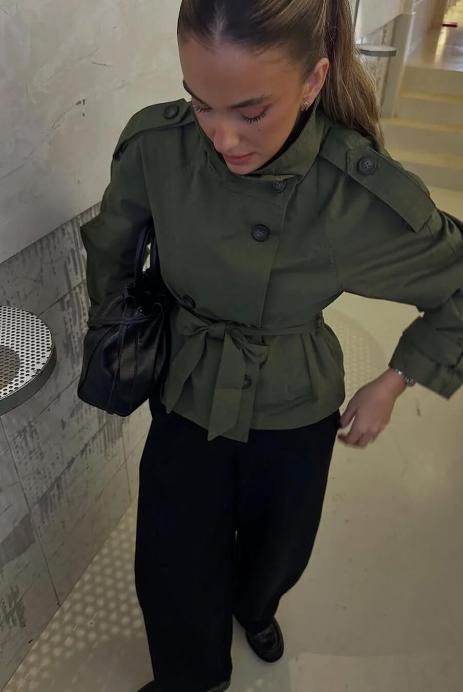 ZEYA - Anna Belted Short Trench Coat