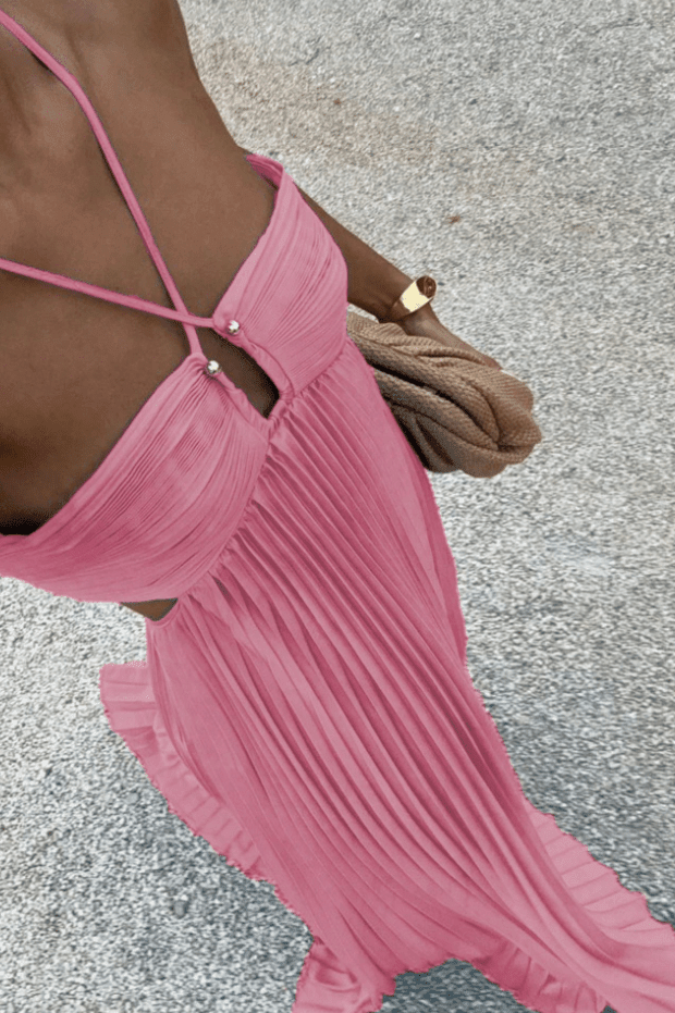 ZEYA - Anne Crinkle Chiffon Maxi Dress