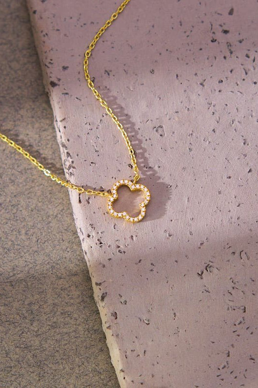 ZEYA - Aurora Clover Zirconia Necklace