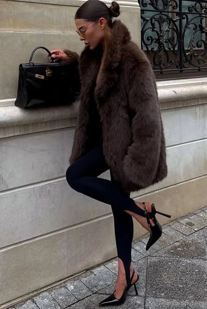 ZEYA - Beatrix Oversized Faux Fur Coat