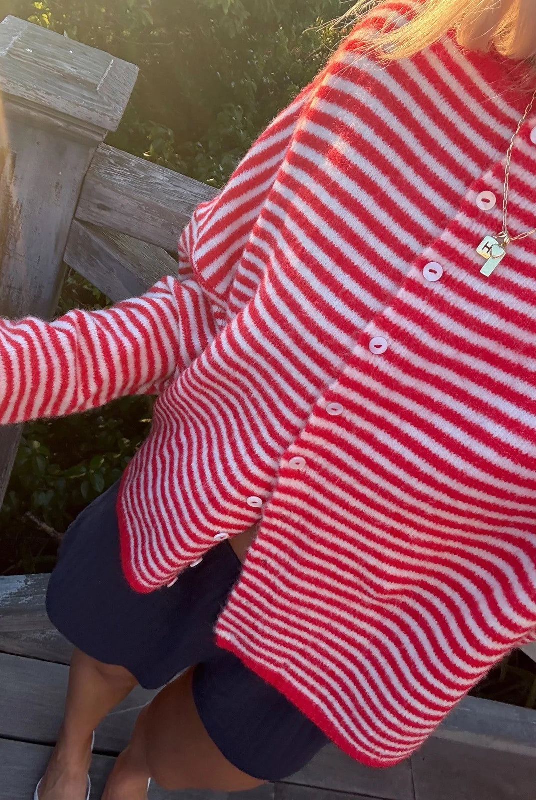 ZEYA - Belinda Striped Cardigan