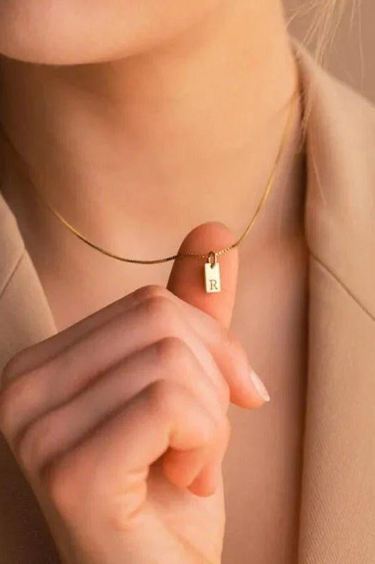 ZEYA - Bella Initial Pendant Necklace