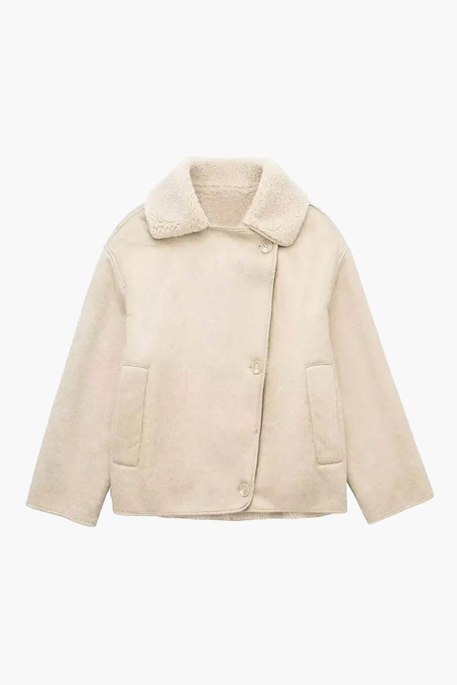 ZEYA - Blythe Sherpa Faux Leather Jacket