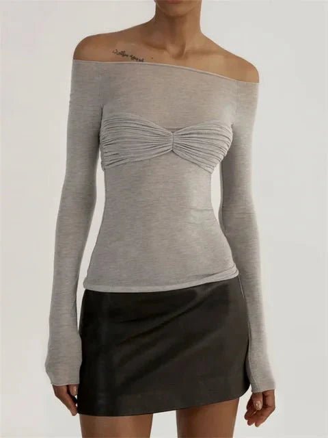 ZEYA - Camille Mesh Sheer Off - Shoulder Top