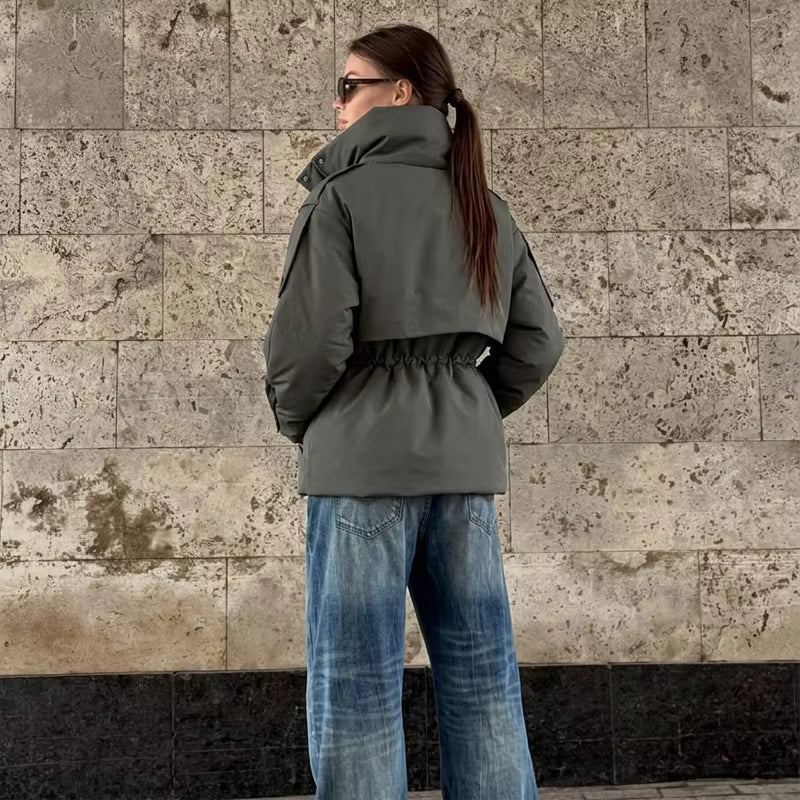 ZEYA - Carmen Oversized Drawstring Waist Puffer Jacket