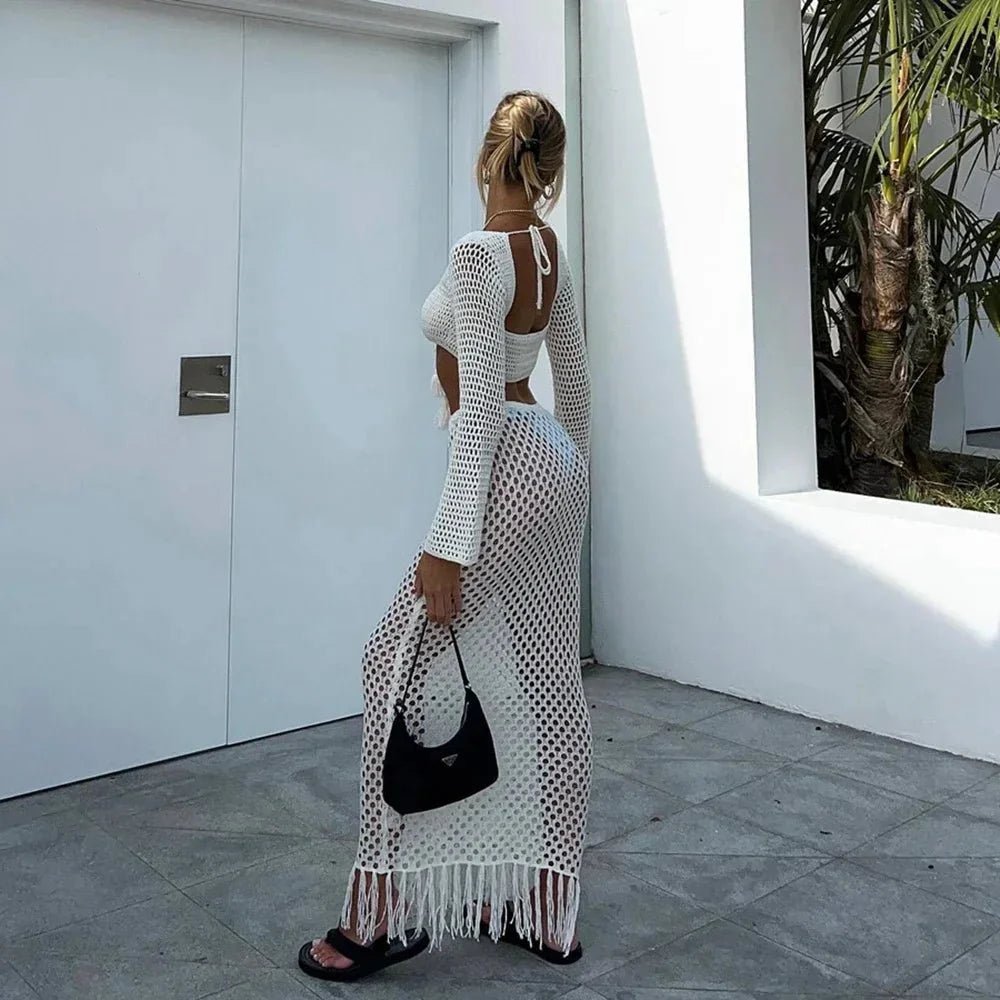 ZEYA - Celeste Crochet Cover Up Skirt Set