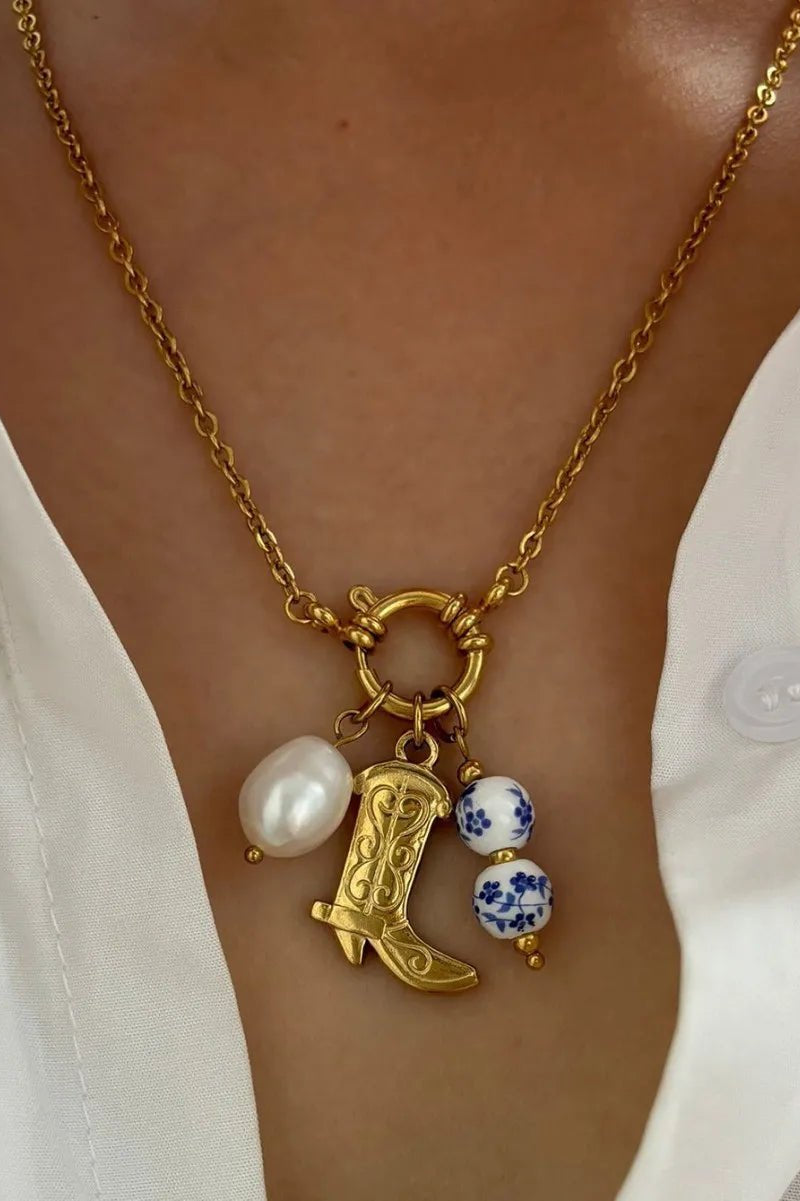 ZEYA - Cristy Pendant Pearl Necklace