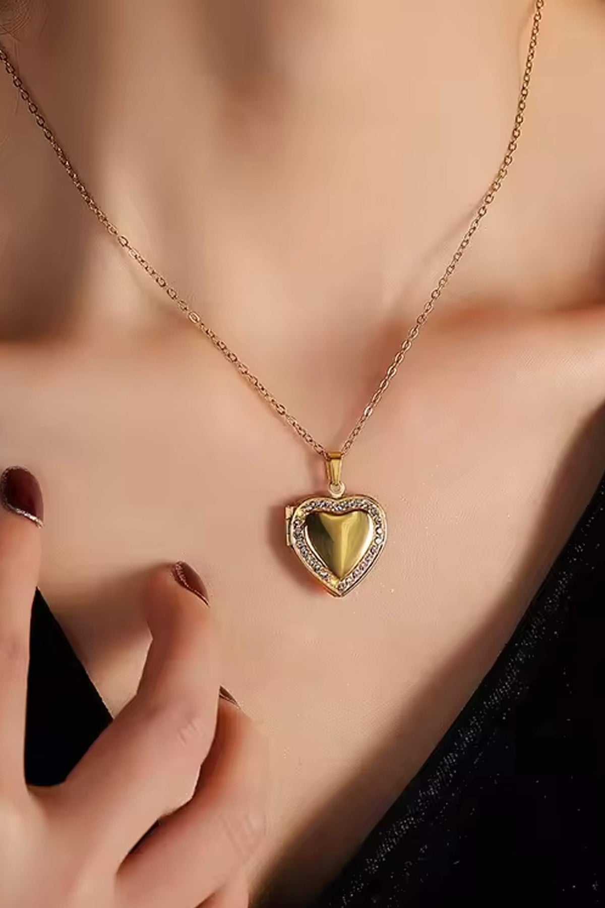 ZEYA - Dara Heart Locker Necklace