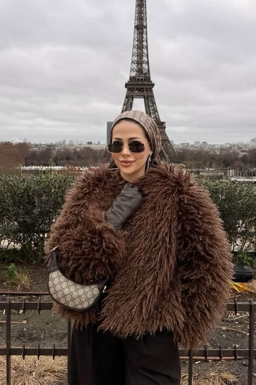 ZEYA - Diana Fluffy Cropped Faux Fur Coat