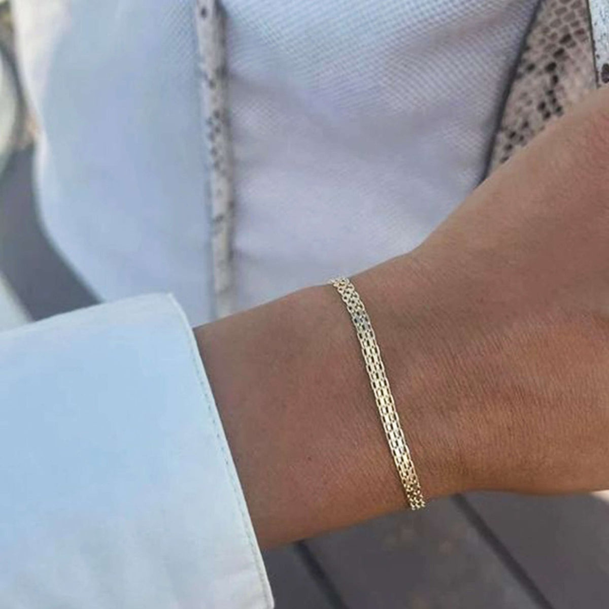 ZEYA - Domed Mesh Bracelet