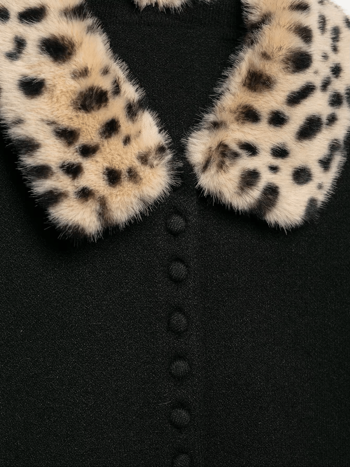 ZEYA - Ella Faux Fur Bambi Knit Cardigan Top
