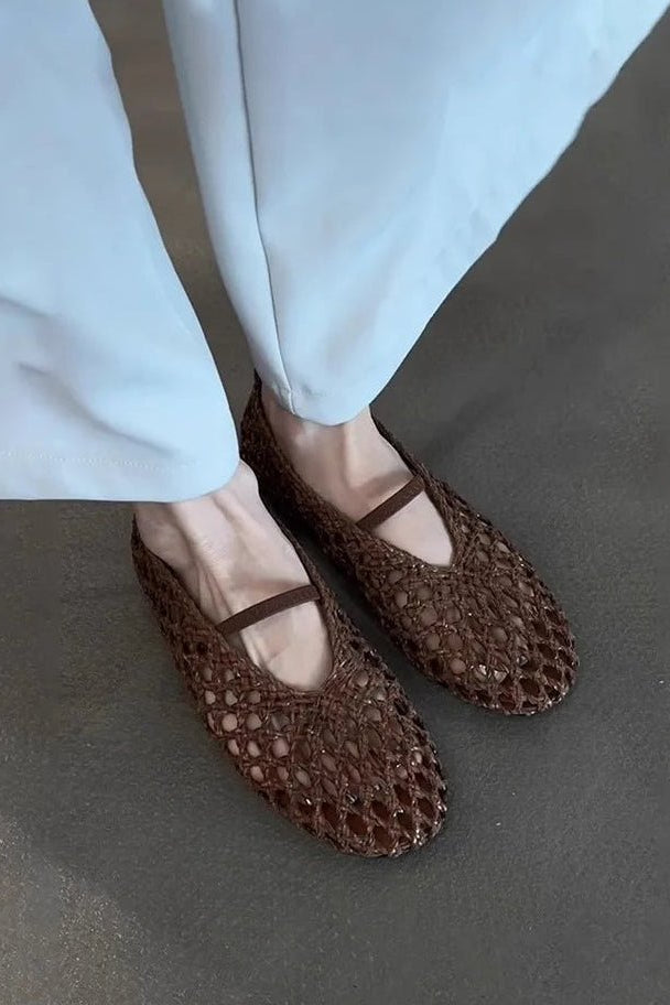 ZEYA - Ella Hollow Woven Flats