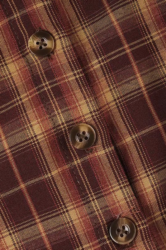 ZEYA - Ellie Long Sleeve Plaid Mini Dress