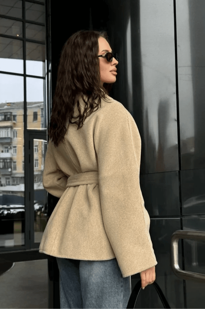 ZEYA - Esmeralda V Neck Jacket with Belt