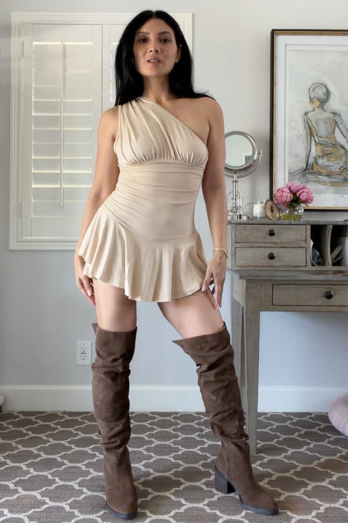 ZEYA - Esther Asymmetrical Ruffle Mini Dress