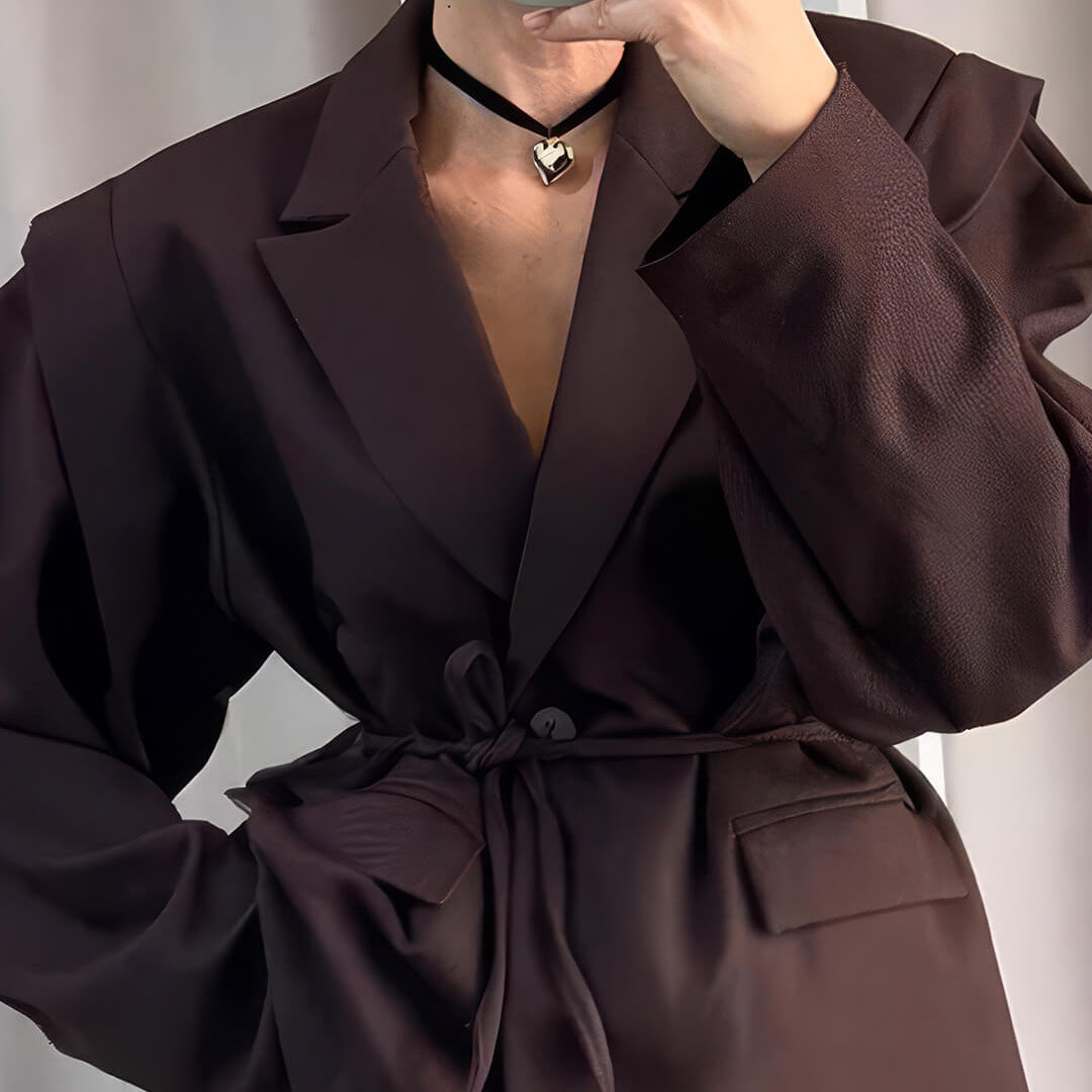 ZEYA - Filippa Wide Sleeve Belted Blazer