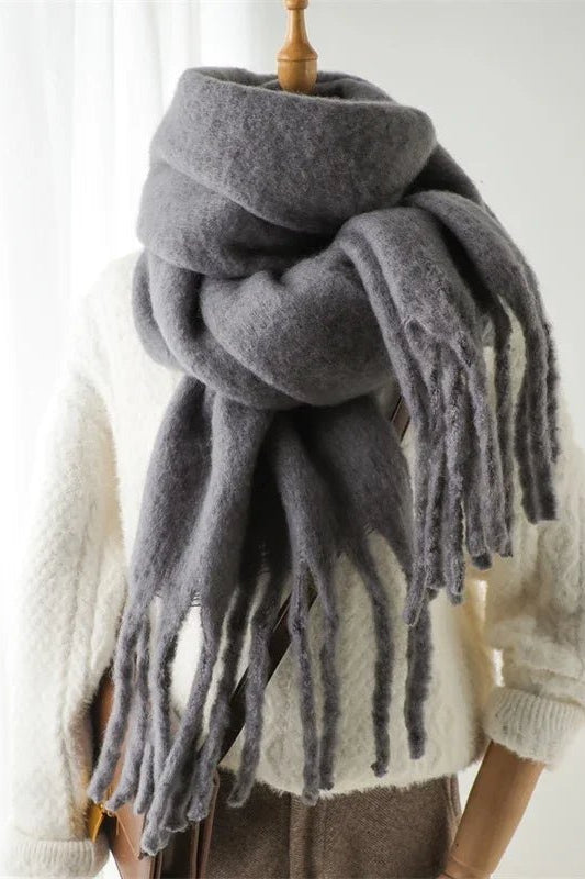 ZEYA - Gabriella Tasseled Winter Scarf