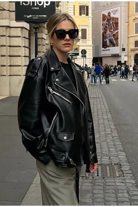 ZEYA - Gaea Biker Leather Jacket
