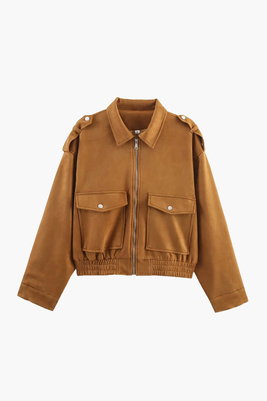 ZEYA - Ginny Suede Pilot Bomber Jacket