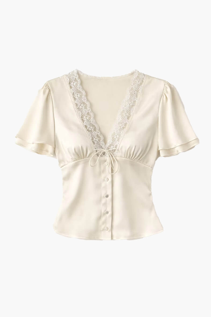 ZEYA - Greta Satin Button Blouse