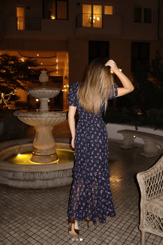 ZEYA - Jacinta Floral Puff Sleeve Maxi Dress