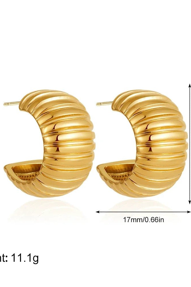 ZEYA - Jaime Chunky Hoop Earrings