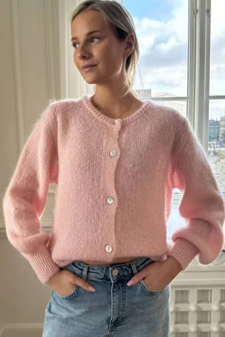 ZEYA - Jasmine Fuzzy Knit Cardigan
