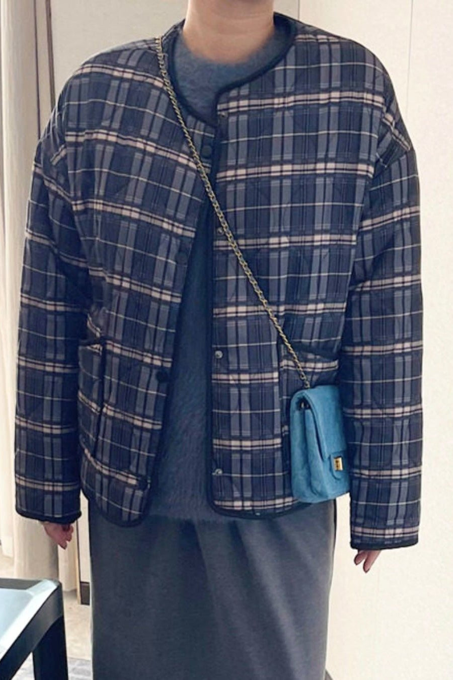 ZEYA - Jessica Plaid Padded Jacket