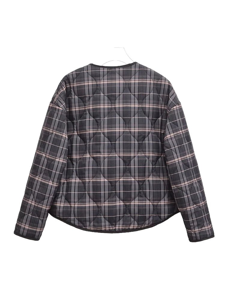 ZEYA - Jessica Plaid Padded Jacket
