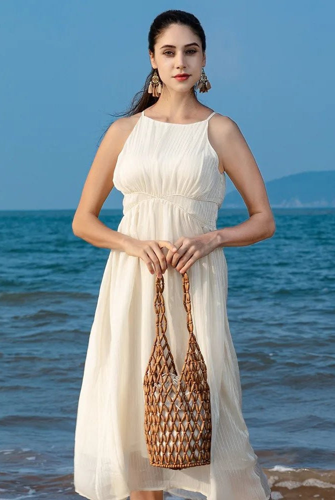 ZEYA - Jessica Woven Beaded Tote Bag