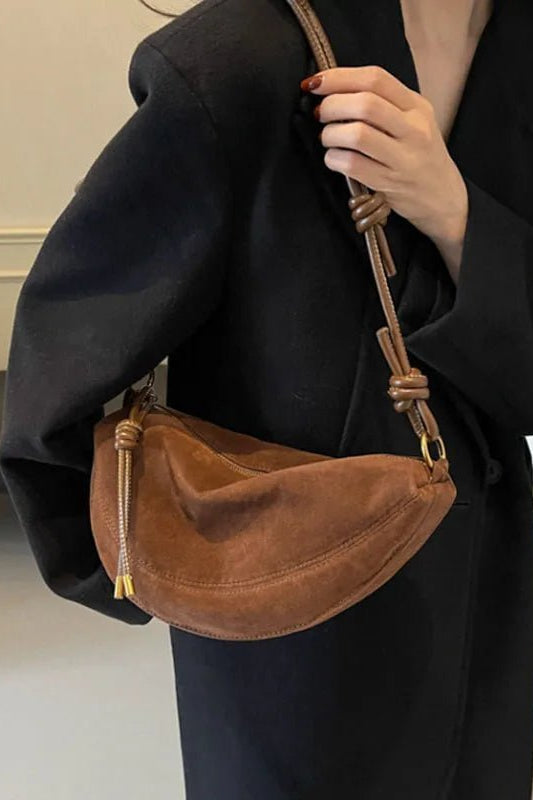 ZEYA - Josette Suede Shoulder Bag