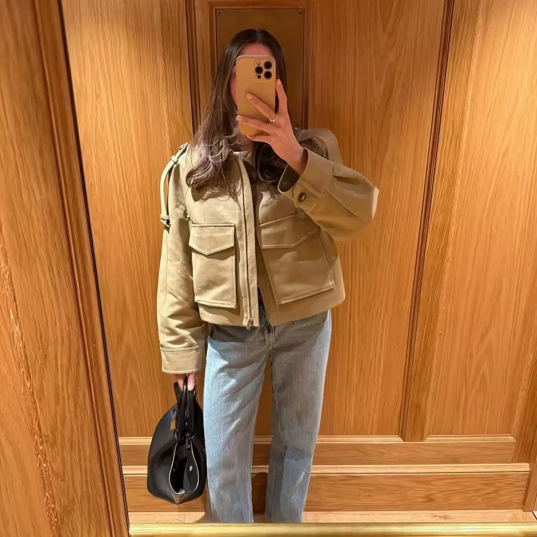 ZEYA - Juliana Cropped Trench Jacket