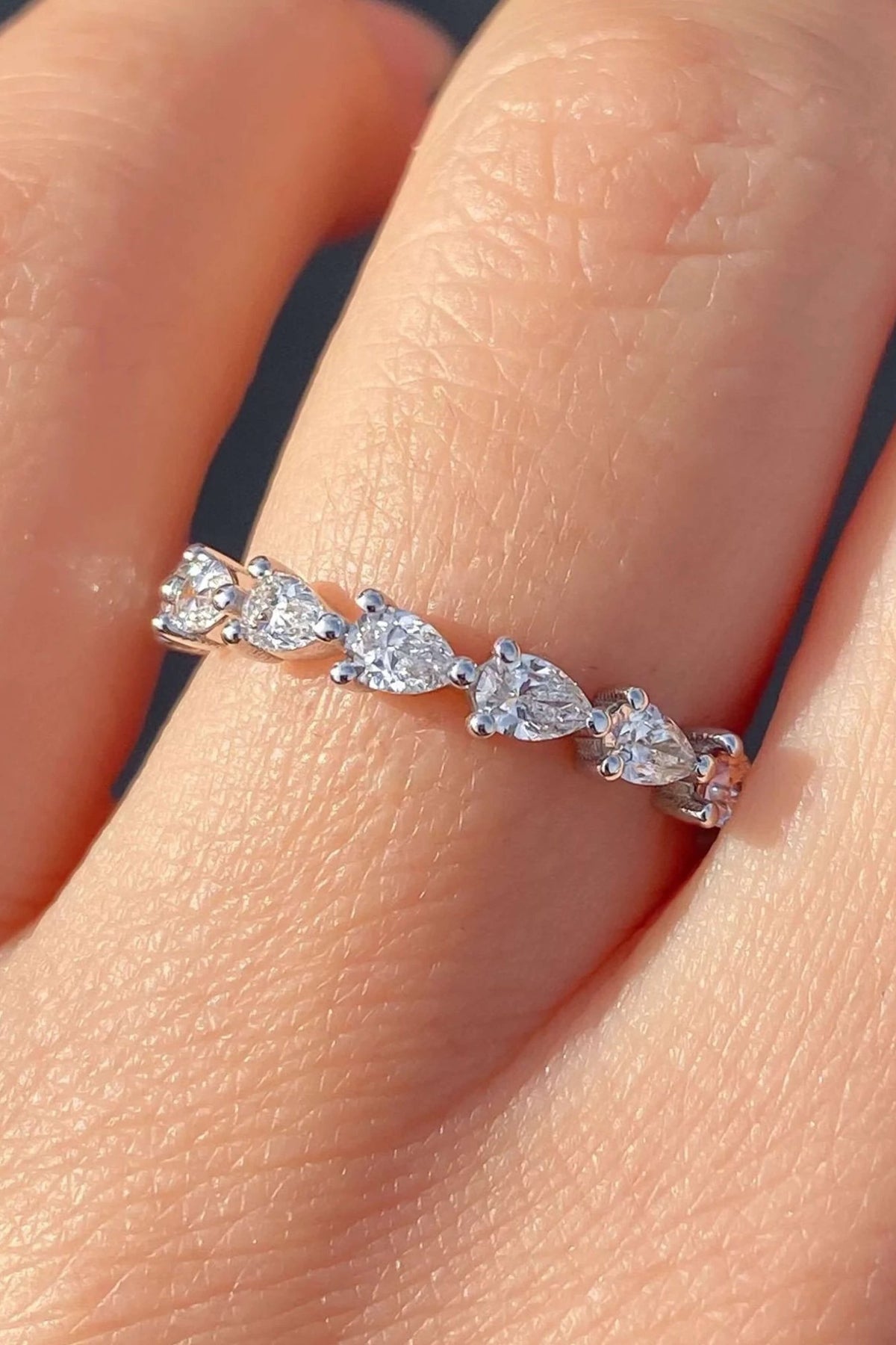 ZEYA - Kath Pear Cut Zirconia Ring