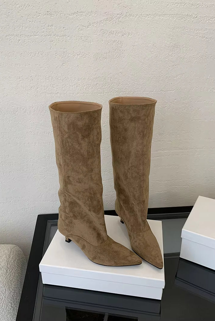 ZEYA - Kendall Knee High Suede Boots